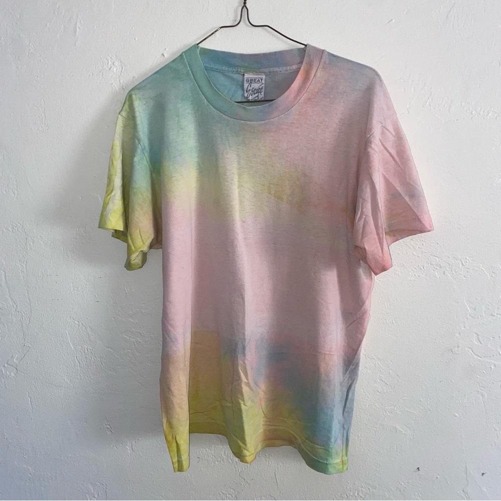 Vintage Single Stitch Made in the USA Tee Great Escape Tie Dye T-Shirt Pastel